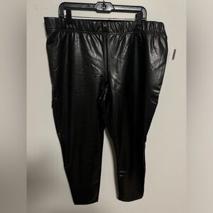 Brand New Leather Stretch Leggings